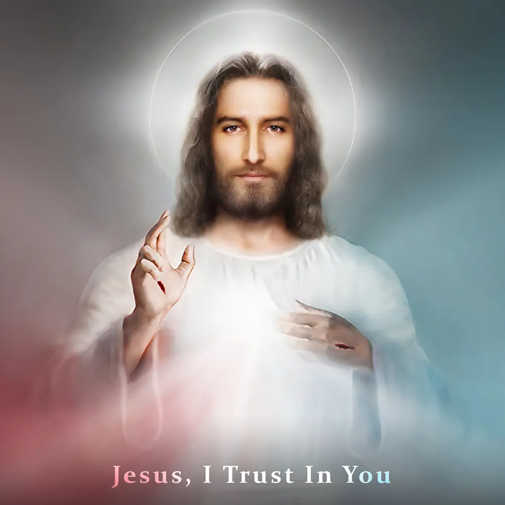 The Divine Mercy By R.L. George Close Up Display Image