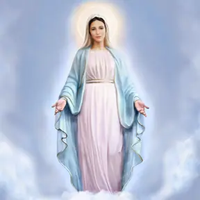Completed Image Our Lady of Medjugorje Tihaljina Religious Artwork by RL George