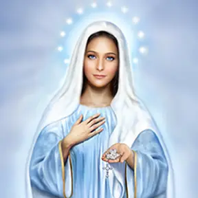 Our Lady of Medjugorje Queen of Peace Religious Art By RL George