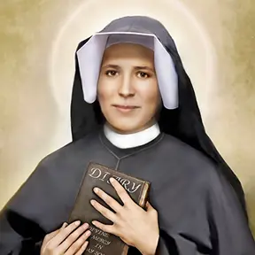 Saint Faustina Religious Artwork By Artist R.L. George